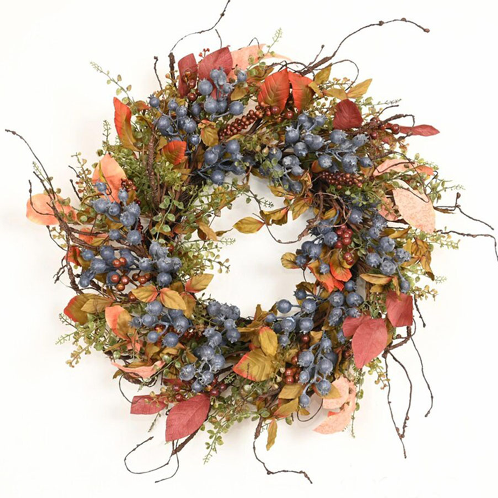 24" Autumn Wild Berry Grapevine Wreath