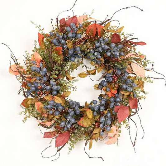 24" Autumn Wild Berry Grapevine Wreath