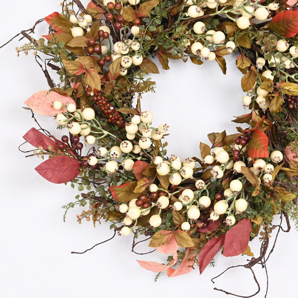 24" Autumn Wild Berry Grapevine Wreath