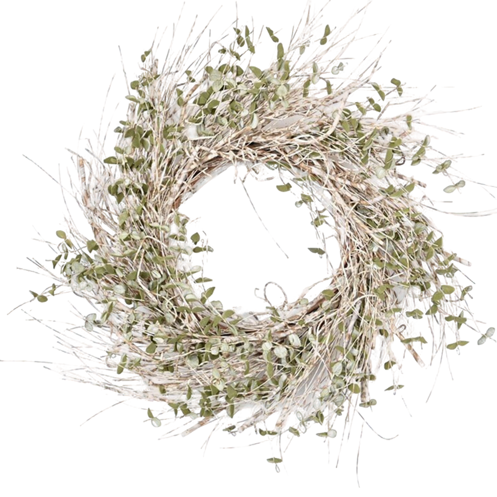 Minimalist Eucalyptus Twig Door Wreath