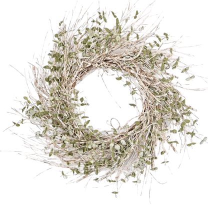 Minimalist Eucalyptus Twig Door Wreath
