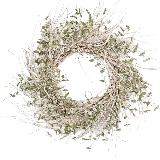 Minimalist Eucalyptus Twig Door Wreath