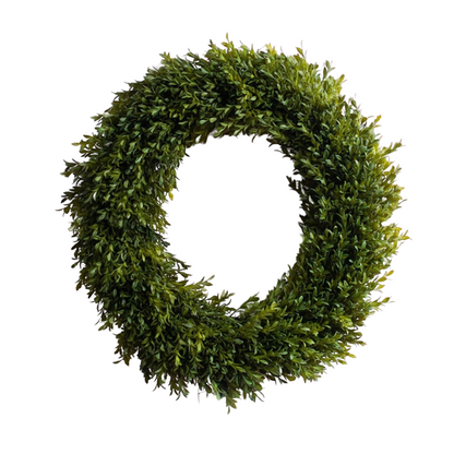 Lifelike All-Season Boxwood Wreath